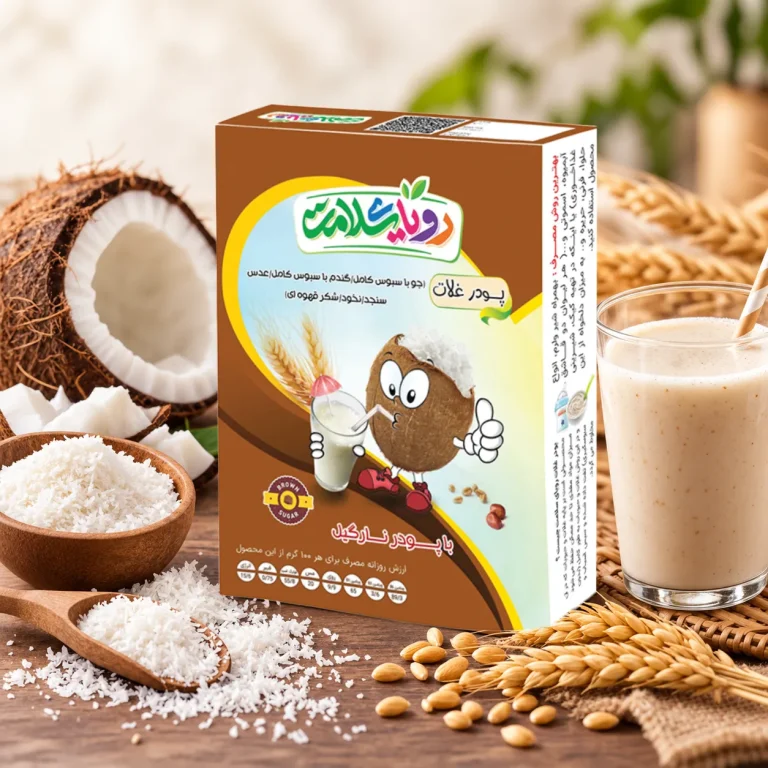 پودر غلات با طعم نارگیل